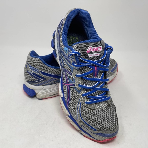 ASICS GT-1000 Run Shoe Women's 8 1/2 Silver Blue T3R5N 927:J.7.8 - Picture 9 of 13
